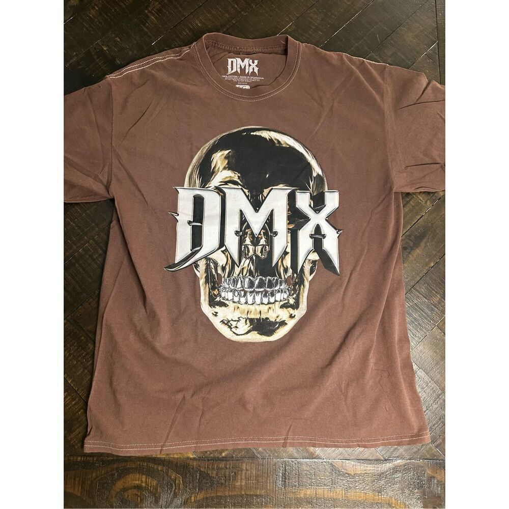 🌸 DMX Skull Graphic Short Sleeve Music T Shirt Size Large Short Sleeve Tee